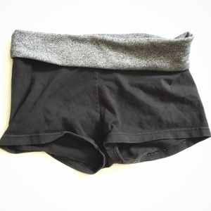 Aerie Black Slim Gym Yoga Shorts